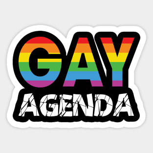 The Gay Agenda Sticker